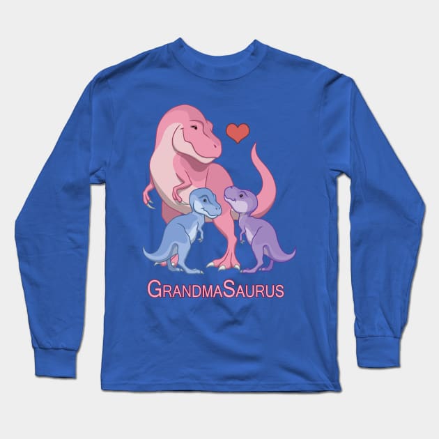 GrandpaSaurus T-Rex & Baby Boy Girl Dinosaurs Long Sleeve T-Shirt by trenda back